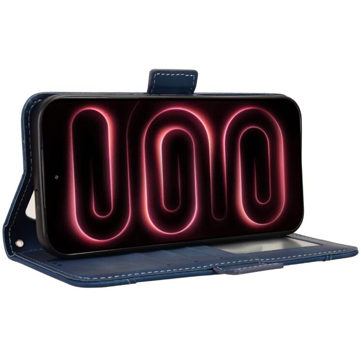 Чехол-книжка с карманами Deexe Wallet Stand для Xiaomi Poco F9 Pro - Blue: фото 6 из 17