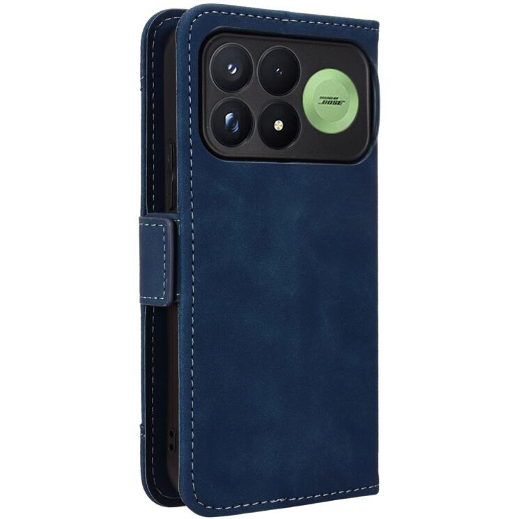 Чехол-книжка с карманами Deexe Wallet Stand для Xiaomi Poco F9 Pro - Blue: фото 7 из 17