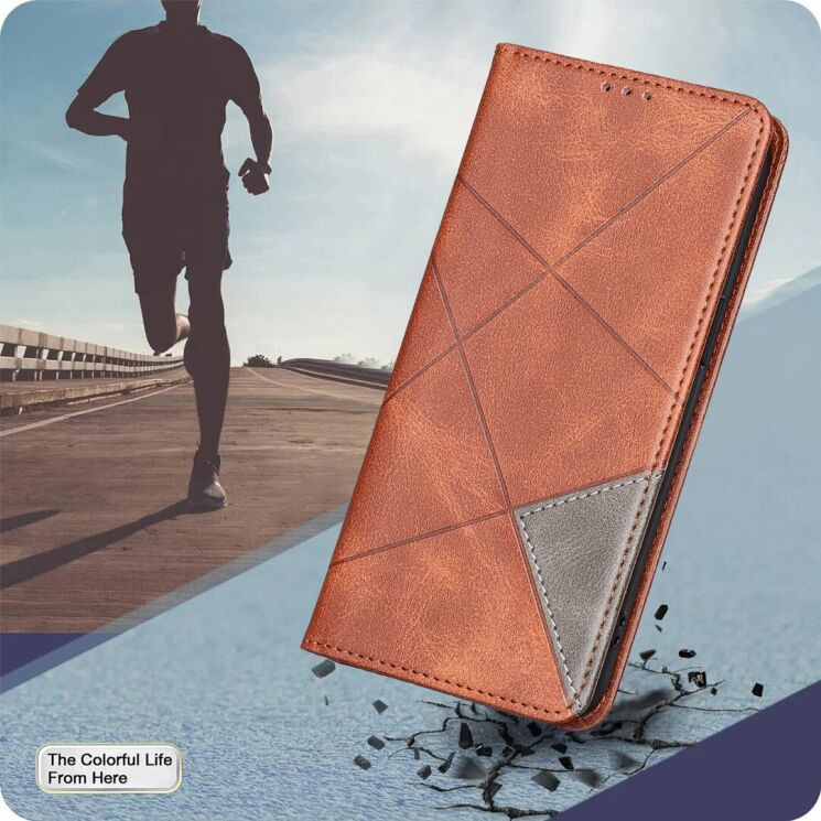 Чохол-книжка з кишеньками UniCase Geometric Pattern для OPPO Reno 16 / 16 Pro - Brown (413212Z) Чохол-книжка з кишеньками UniCase Geometric Pattern для OPPO Reno 16 / 16 Pro - Brown: фото 5 з 10