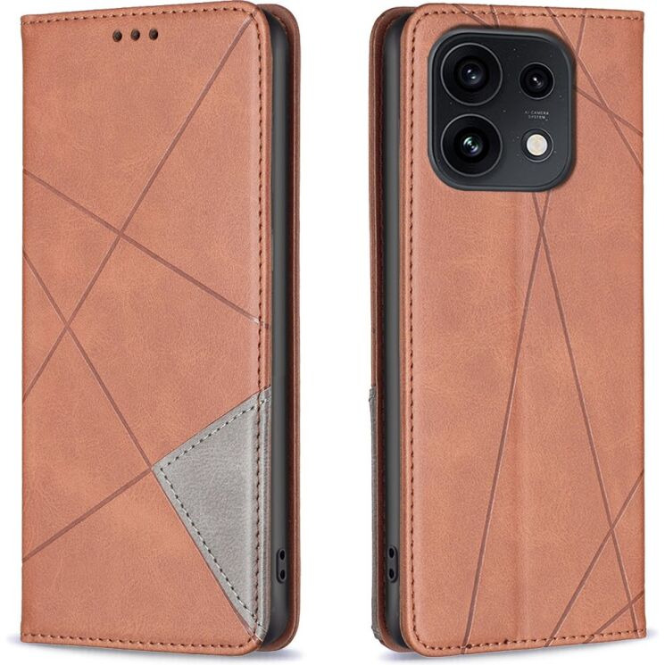 Чохол-книжка з кишеньками UniCase Geometric Pattern для OPPO Reno 16 / 16 Pro - Brown (413212Z) Чохол-книжка з кишеньками UniCase Geometric Pattern для OPPO Reno 16 / 16 Pro - Brown: фото 1 з 10