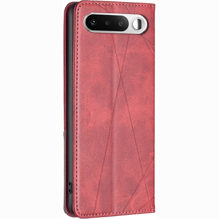 Чехол-книжка с карманами UniCase Geometric Pattern для Realme 16 - Red: фото 3 из 11