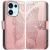 Чехол-книжка с рисунком UniCase Butterfly Pattern для OPPO Reno 16 / 16 Pro - Rose Gold: фото 1 из 14