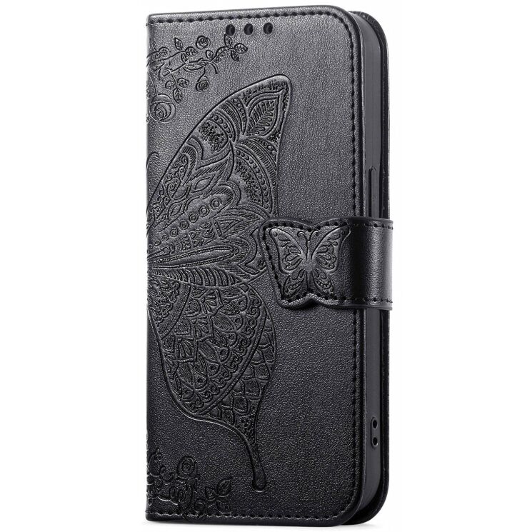 Чехол-книжка с рисунком UniCase Butterfly Pattern для Samsung Galaxy A37 (A376) - Black: фото 6 из 10