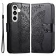 Чехол-книжка с рисунком UniCase Butterfly Pattern для Samsung Galaxy A37 (A376) - Black (406041B)