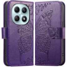 Чехол-книжка с рисунком UniCase Butterfly Pattern для Xiaomi Redmi Note 15 (4G/5G) / Poco M8 5G - Dark Purple: фото 1 из 8