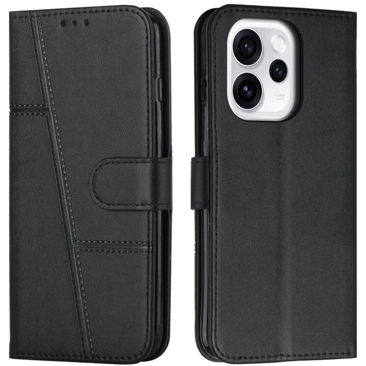 Чехол-книжка с застежкой UniCase Jet Cover для OPPO Reno 15 F/FS - Black: фото 1 из 11
