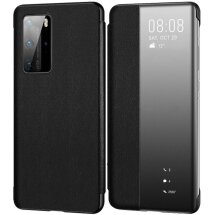 Чехол-книжка Smart View Flip Cover для Huawei P40 Pro (51993781) - Black: фото 1 из 3