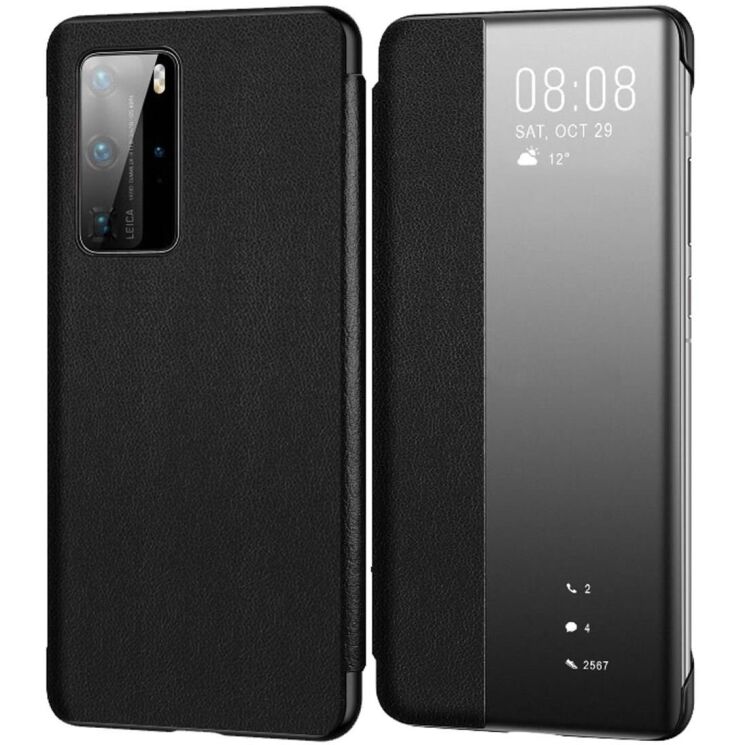 Чехол-книжка Smart View Flip Cover для Huawei P40 Pro (51993781) - Black: фото 1 из 3