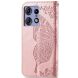 Чехол-книжка UniCase Butterfly Pattern для Motorola Edge 50 Pro - Rose Gold (353640RG). Фото 5 из 8