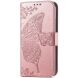 Чехол-книжка UniCase Butterfly Pattern для Motorola Edge 50 Pro - Rose Gold (353640RG). Фото 4 из 8