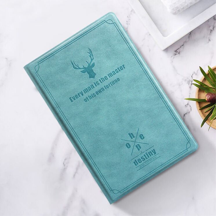 Чехол-книжка UniCase Deer Pattern для Lenovo Tab M10 Plus 1/2 Gen (TB-X606) - Blue: фото 3 из 9