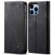 Чехол-книжка UniCase Jeans Wallet для Apple iPhone 14 Pro Max - Black (301269B). Фото 1 из 6