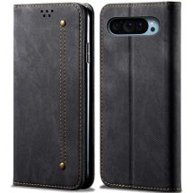 Чехол-книжка UniCase Jeans Wallet для Google Pixel 9 / 9 Pro - Black: фото 1 из 6