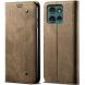Чохол-книжка UniCase Jeans Wallet для Motorola Edge 50 Neo - Khaki (367101K). Фото 1 з 6