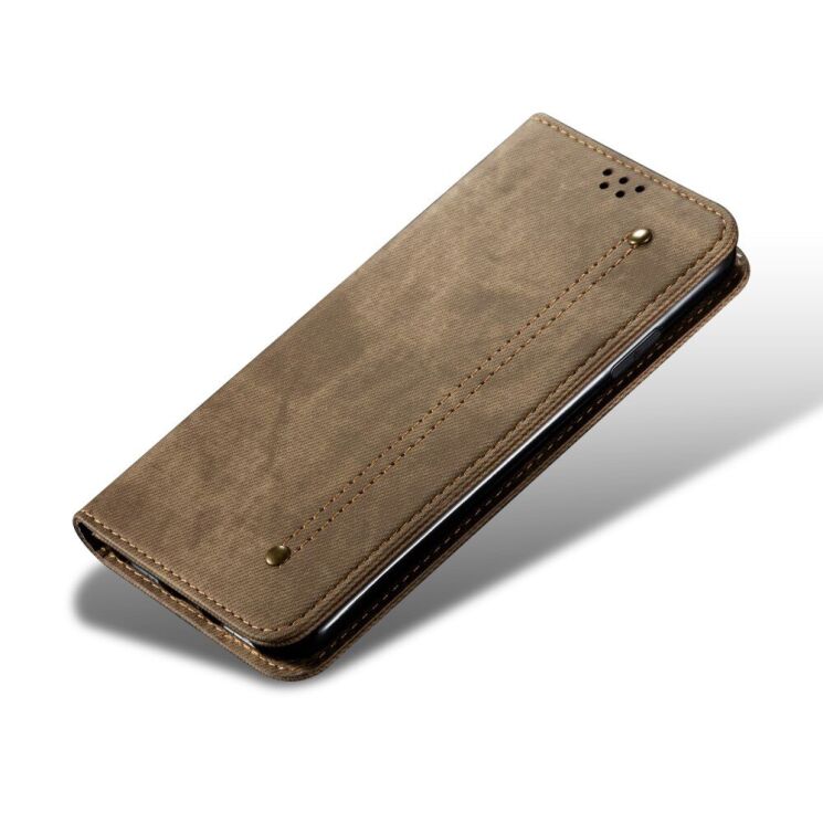 Чохол-книжка UniCase Jeans Wallet для Motorola Edge 50 Neo - Khaki: фото 4 з 6