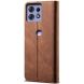 Чехол-книжка UniCase Jeans Wallet для Motorola Edge 50 Pro - Coffee (353617C). Фото 6 из 6