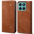 Чохол-книжка UniCase Jeans Wallet для Motorola Edge 60 Pro - Coffee (381723C)