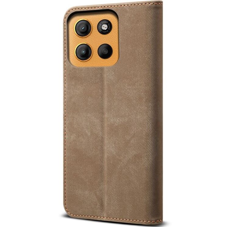 Чохол-книжка UniCase Jeans Wallet для Motorola Moto G15 - Khaki: фото 6 з 6