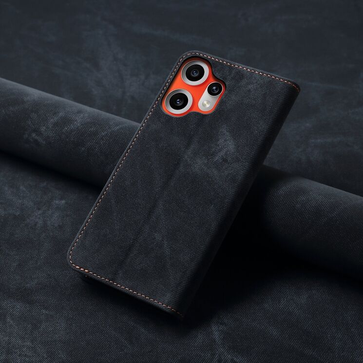 Чохол-книжка UniCase Jeans Wallet для Nothing CMF Phone 2 Pro - Black: фото 7 з 7