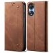 Чехол-книжка UniCase Jeans Wallet для OPPO A78 - Coffee (336619C). Фото 1 из 6