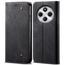Чехол-книжка UniCase Jeans Wallet для Xiaomi Redmi 14C / Redmi A4 5G / Poco C75 - Black: фото 1 из 6
