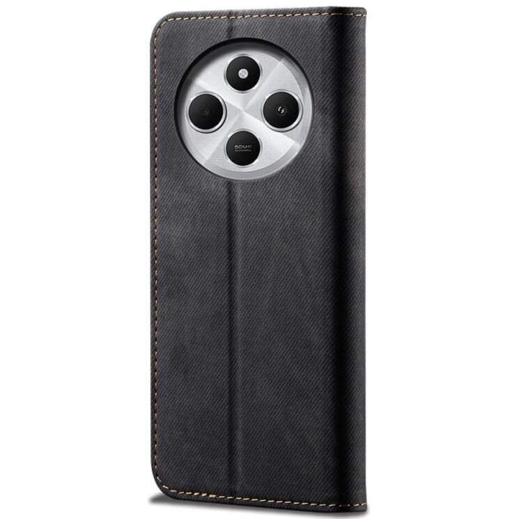 Чехол-книжка UniCase Jeans Wallet для Xiaomi Redmi 14C / Redmi A4 5G / Poco C75 - Black: фото 5 из 6