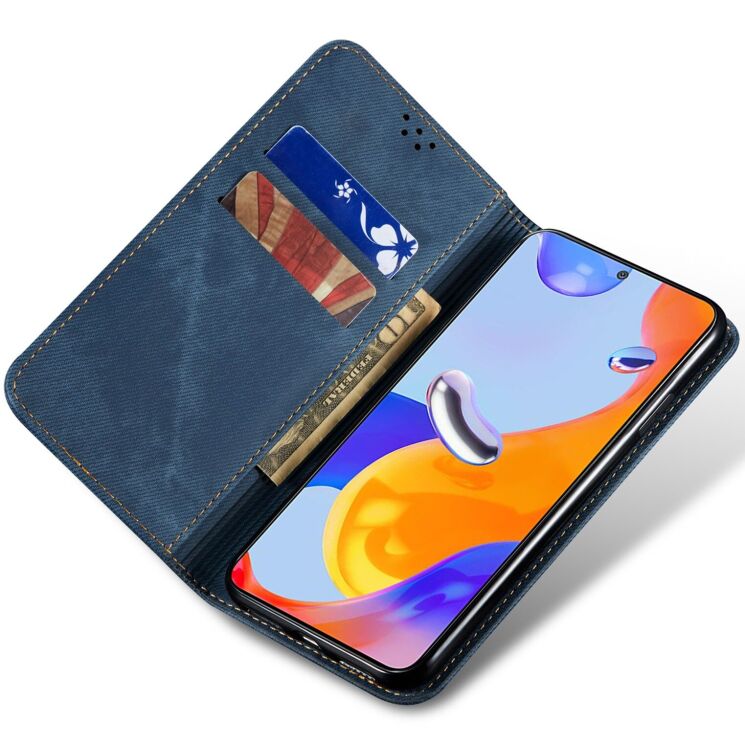Чехол-книжка UniCase Jeans Wallet для Xiaomi Redmi Note 14 4G - Blue (373486L) Чехол-книжка UniCase Jeans Wallet для Xiaomi Redmi Note 14 4G - Blue: фото 2 из 7