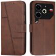 Чехол-книжка UniCase Jet Cover для TECNO Pova 6 Neo - Brown (359601Z)