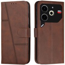 Чохол-книжка UniCase Jet Cover для TECNO Pova 6 Neo - Brown: фото 1 з 10