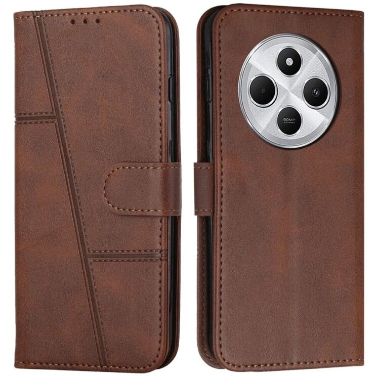 Чехол-книжка UniCase Jet Cover для Xiaomi Redmi 14C / Redmi A4 5G / Poco C75 - Brown: фото 1 из 10