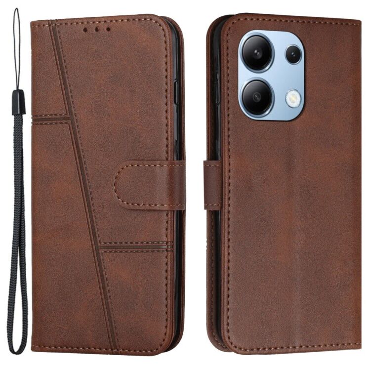 Чохол-книжка UniCase Jet Cover для Xiaomi Redmi Note 13 - Brown: фото 1 з 11