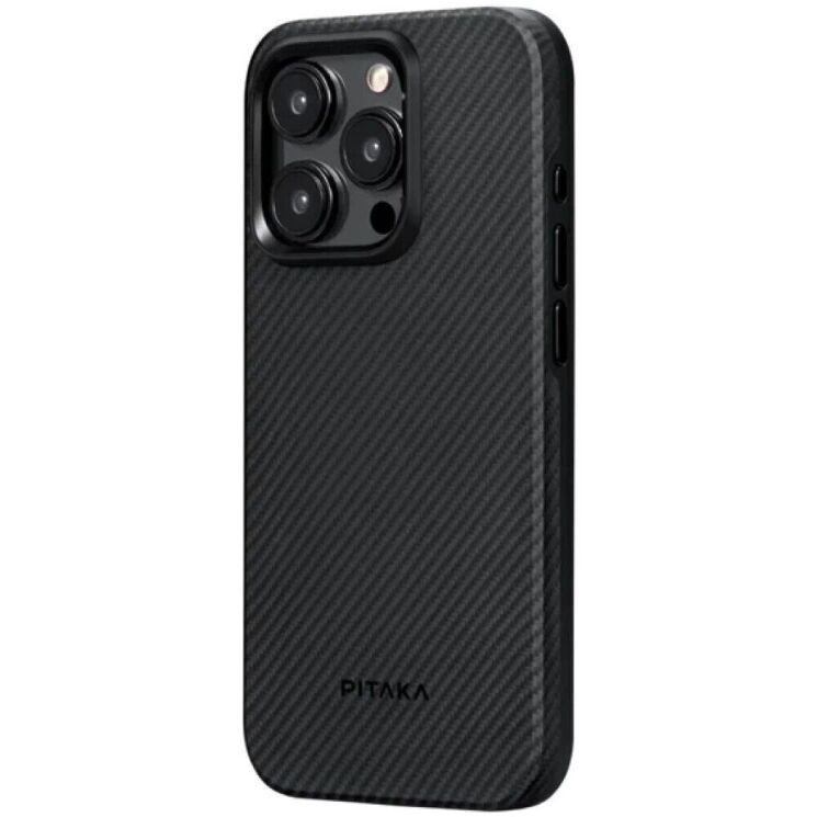 Чехол Pitaka MagEZ Case Pro 4 для iPhone 15 Pro (KI1501PP) - 1500D Black / Grey (Twill) (339589BH) Чехол Pitaka MagEZ Case Pro 4 для iPhone 15 Pro (KI1501PP) - 1500D Black / Grey (Twill): фото 2 из 8