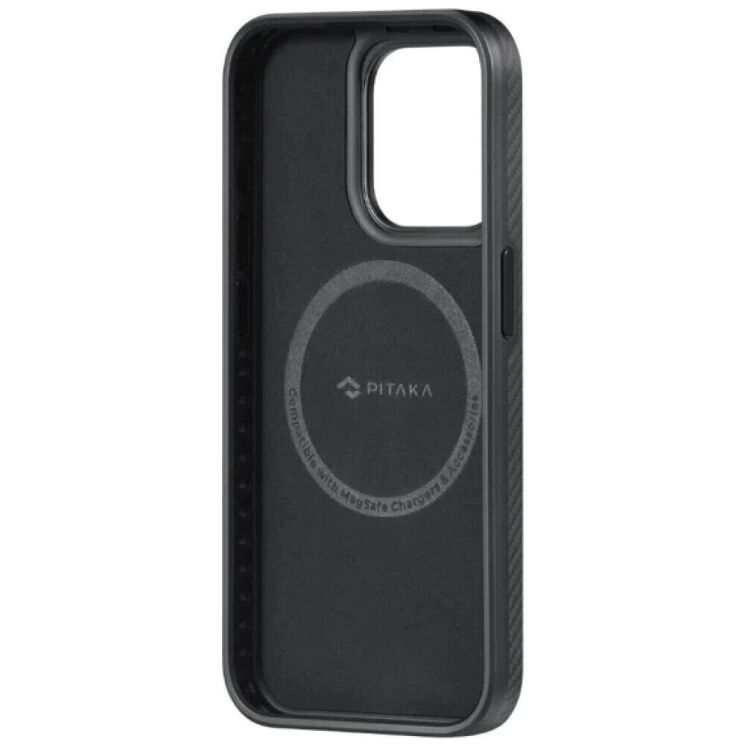 Чехол Pitaka MagEZ Case Pro 4 для iPhone 15 Pro (KI1501PP) - 1500D Black / Grey (Twill) (339589BH) Чехол Pitaka MagEZ Case Pro 4 для iPhone 15 Pro (KI1501PP) - 1500D Black / Grey (Twill): фото 4 из 8