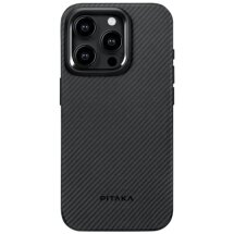Чехол Pitaka MagEZ Case Pro 4 для iPhone 15 Pro (KI1501PP) - 1500D Black / Grey (Twill): фото 1 из 8