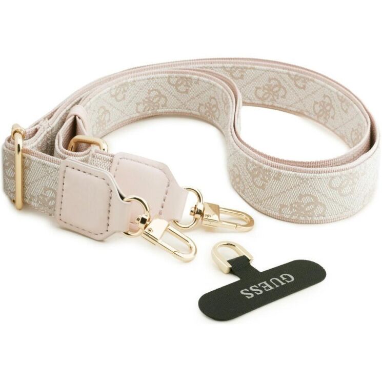 Чохол з ремінцем Guess 4G Big Rhinestone Triangle Strap MagSafe для Samsung Galaxy S26 Ultra (S948) GUHMS26LP4G4DCSP - Pink: фото 8 з 8