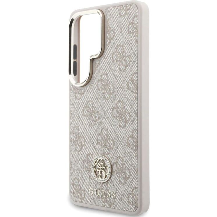 Чохол з ремінцем Guess 4G Big Rhinestone Triangle Strap MagSafe для Samsung Galaxy S26 Ultra (S948) GUHMS26LP4G4DCSP - Pink: фото 6 з 8