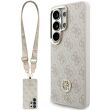 Чохол з ремінцем Guess 4G Big Rhinestone Triangle Strap MagSafe для Samsung Galaxy S26 Ultra (S948) GUHMS26LP4G4DCSP - Pink (408538P)