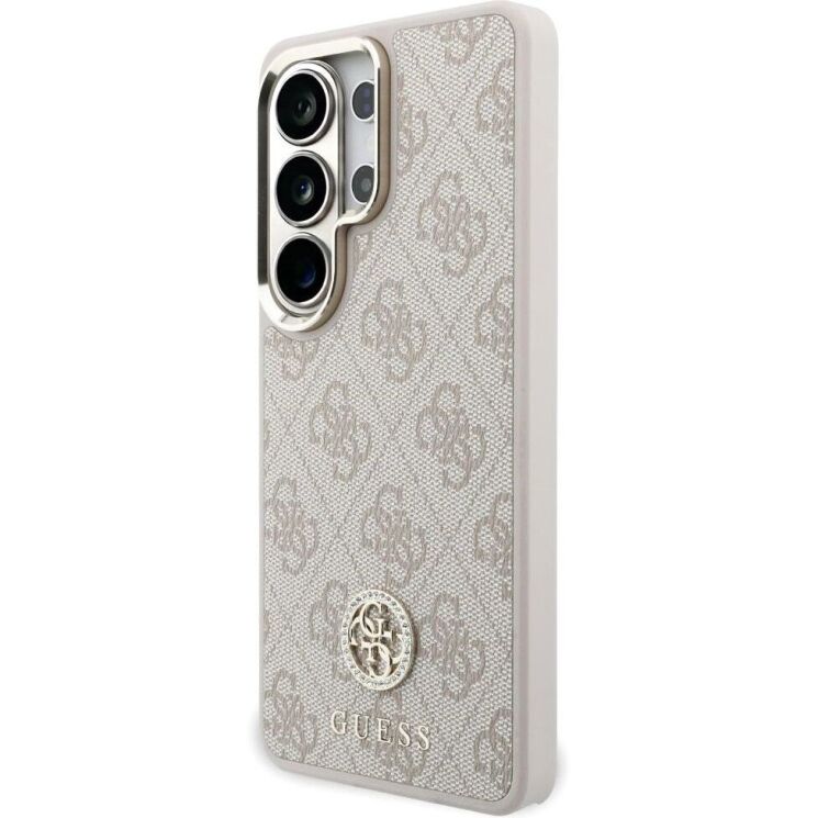 Чохол з ремінцем Guess 4G Big Rhinestone Triangle Strap MagSafe для Samsung Galaxy S26 Ultra (S948) GUHMS26LP4G4DCSP - Pink: фото 4 з 8