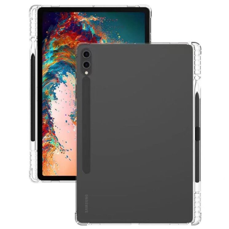 Чехол UniCase Airbag Max with Pencil Holder для Samsung Galaxy Tab S9 Plus (X810/816) - Transparent: фото 2 из 6