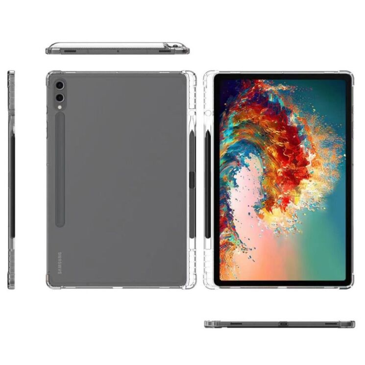 Чехол UniCase Airbag Max with Pencil Holder для Samsung Galaxy Tab S9 Plus (X810/816) - Transparent: фото 6 из 6