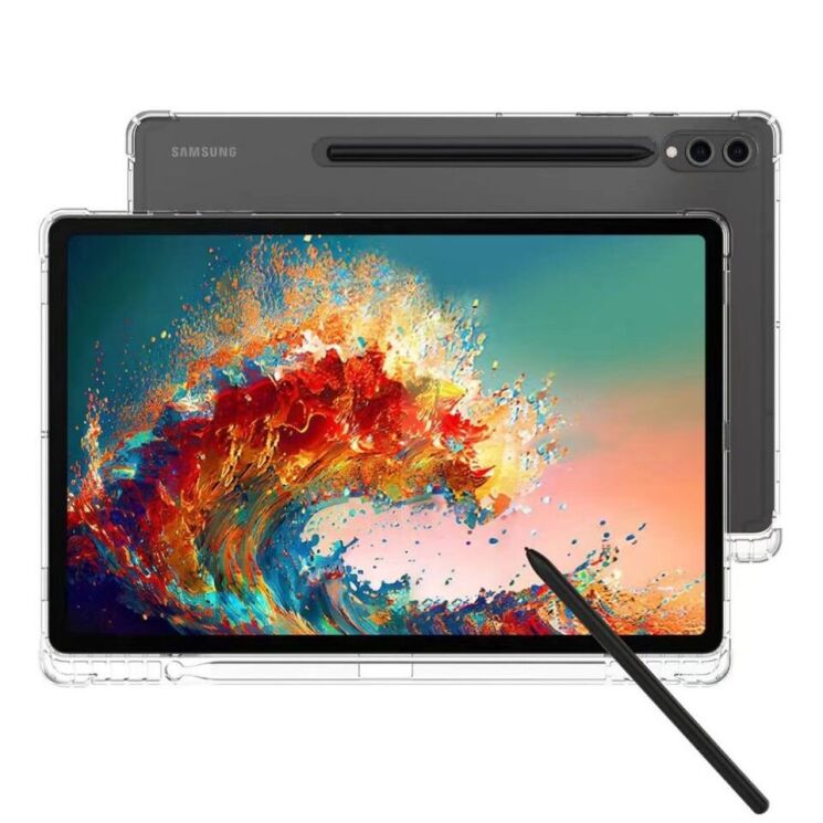 Чехол UniCase Airbag Max with Pencil Holder для Samsung Galaxy Tab S9 Plus (X810/816) - Transparent: фото 4 из 6