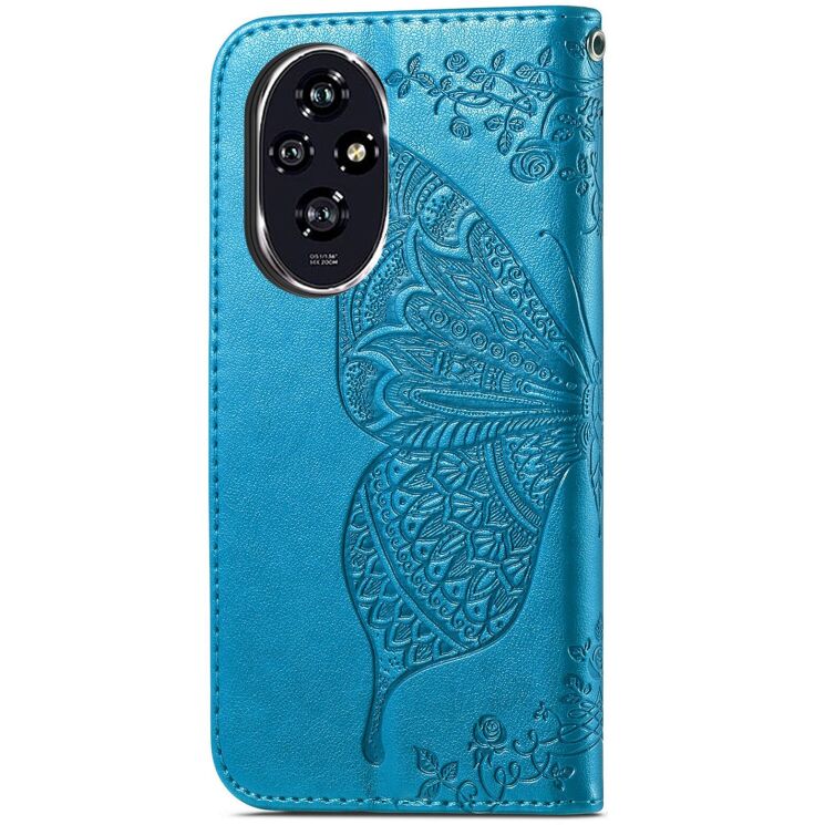 Чохол-книжка з малюнком UniCase Butterfly Pattern для Honor 200 - Blue: фото 5 з 7