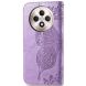 Чехол UniCase Butterfly Pattern для OPPO Reno 12 F/FS - Light Purple (360124LV). Фото 5 из 10