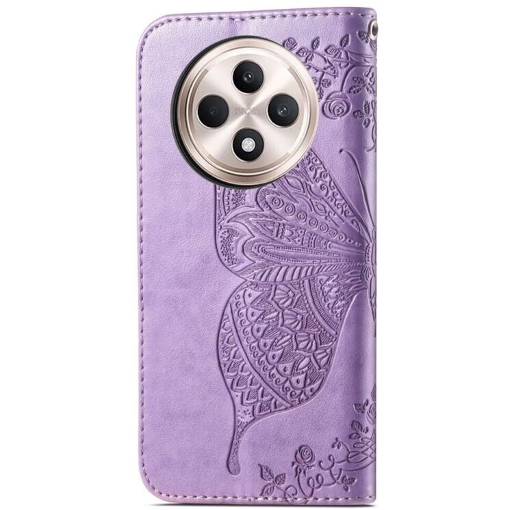 Чехол UniCase Butterfly Pattern для OPPO Reno 12 F/FS - Light Purple: фото 5 из 10