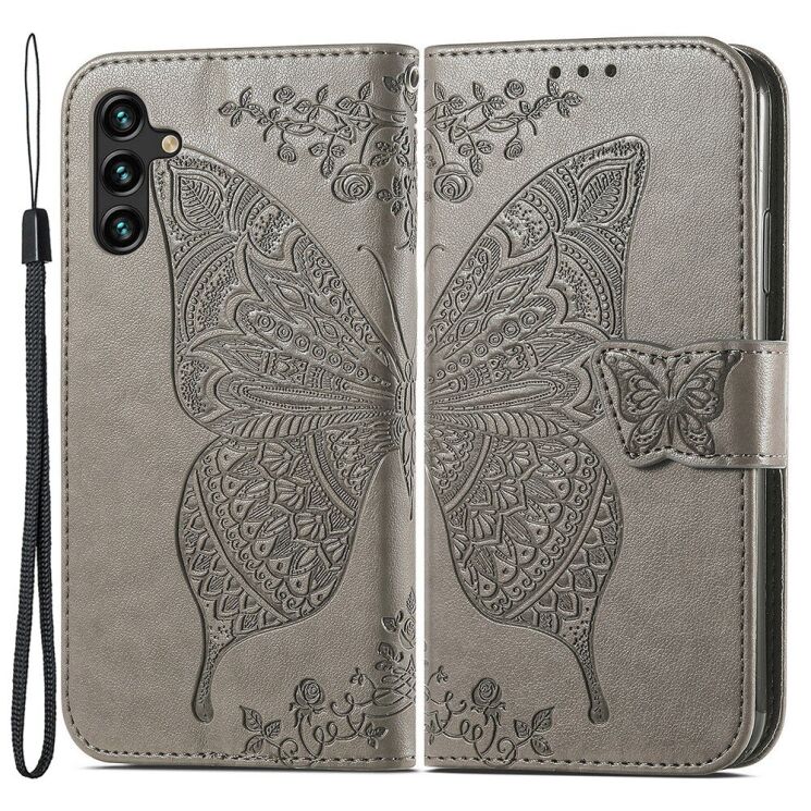Чехол UniCase Butterfly Pattern для Samsung Galaxy A24 (A245) - Grey: фото 1 из 8