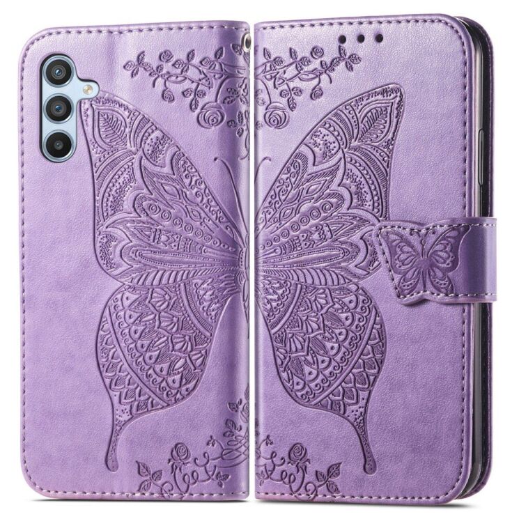 Чехол UniCase Butterfly Pattern для Samsung Galaxy A36 (A366) / A56 (A566) - Light Purple: фото 1 из 10