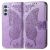 Чехол UniCase Butterfly Pattern для Samsung Galaxy A36 (A366) / A56 (A566) - Light Purple: фото 1 из 10