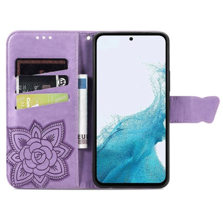 Чехол UniCase Butterfly Pattern для Samsung Galaxy A36 (A366) / A56 (A566) - Light Purple: фото 2 из 10