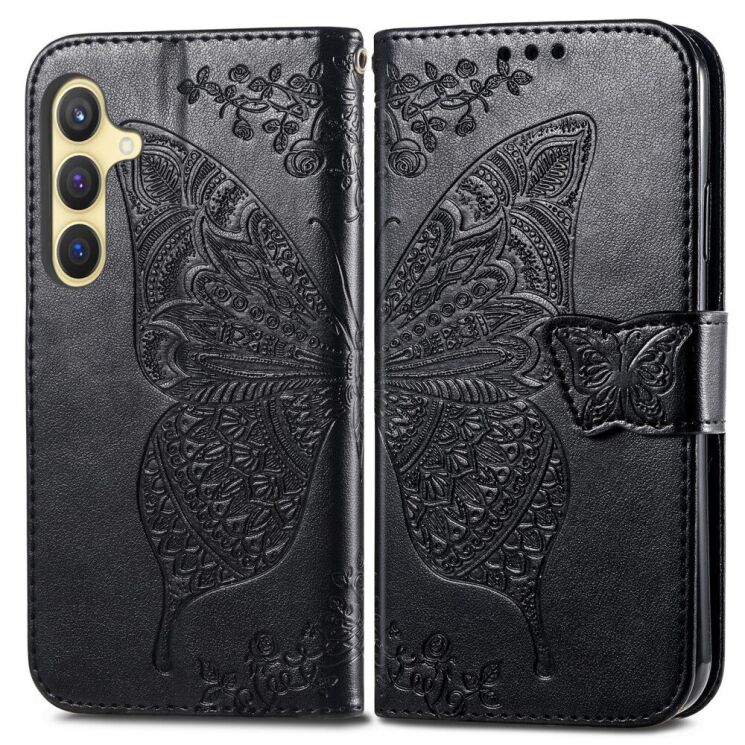 Чехол UniCase Butterfly Pattern для Samsung Galaxy S25 (S931) - Black: фото 2 из 9