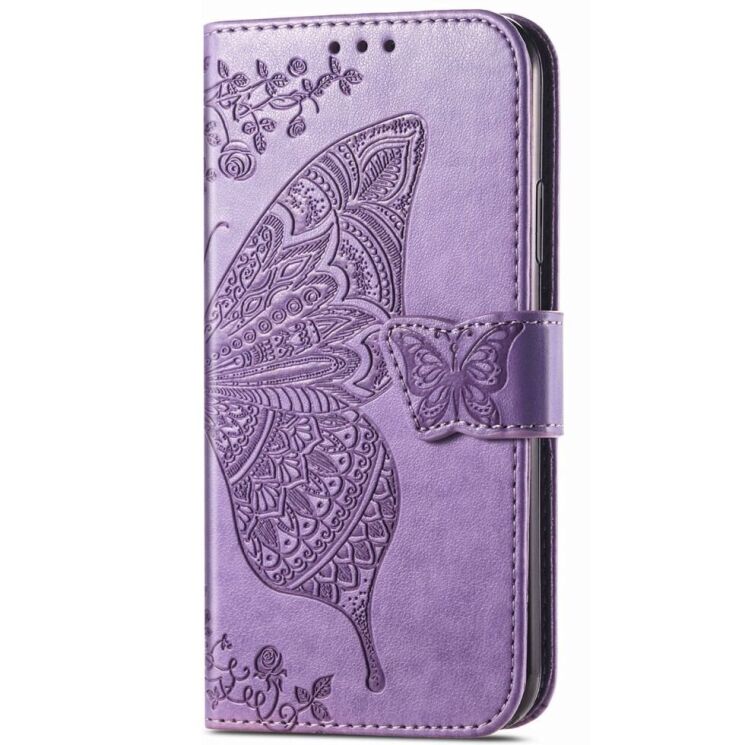Чехол UniCase Butterfly Pattern для TECNO Spark 10 Pro - Light Purple: фото 4 из 9